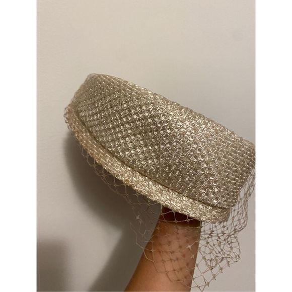 Vintage Light Beige Pill Box Hat. By Brijette - Picture 1 of 5